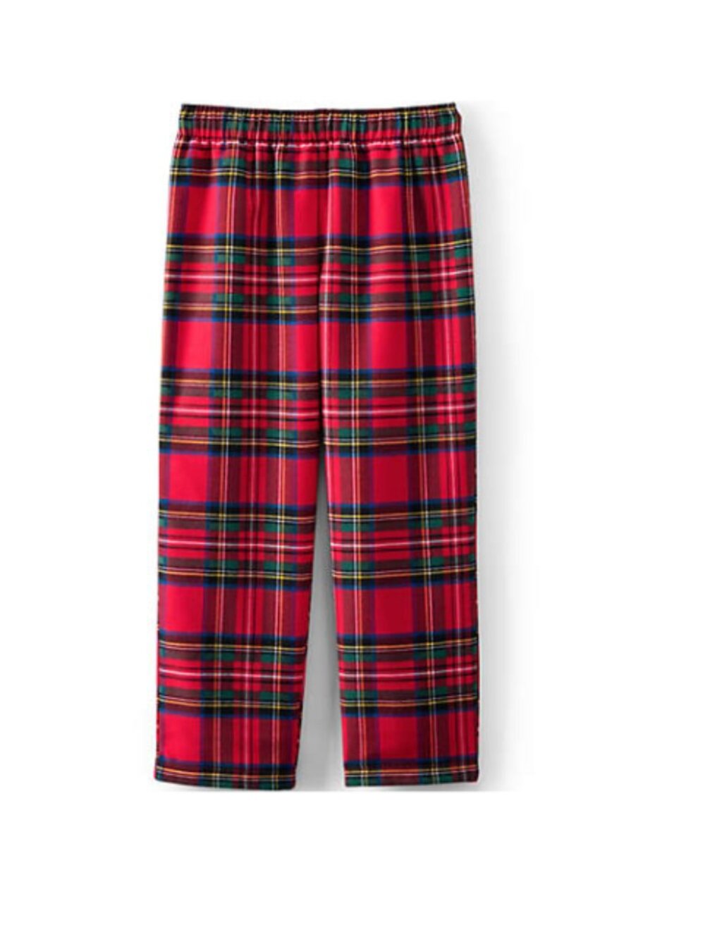 NWT - LANDS END - Kids Flannel Pajama Pants - Red Tartan - SIZE 10
